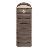 Naturehike U250 全開式戶外保暖睡袋 (NH20MSD07) 3℃〜6℃ | 可攤開當棉被&睡墊 - 啡色