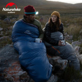 NatureHike ULG700木乃伊白鵝絨羽絨睡袋 (NH19YD001)  | 適用溫度零下-15℃〜-10℃ | 冬季露營登山旅行睡袋  - 藍色