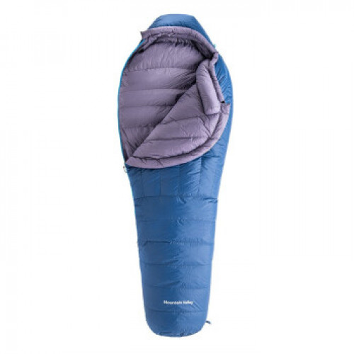 NatureHike ULG1000木乃伊白鵝絨羽絨睡袋 (NH19YD001) | 適用溫度零下-20℃〜-15℃ | 冬季露營登山旅行睡袋 - 藍色