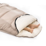 NatureHike PS200 可伸手圓餅型睡袋 (NH20MSD03) - 雲霧灰 | 適用溫度5℃〜9℃ | 成人戶外露營秋冬季加厚防寒睡袋 - PS200