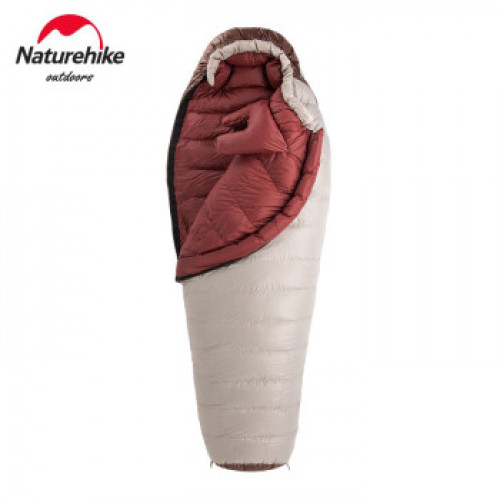 NatureHike 510g雪鳥系列木乃伊羽絨睡袋 (NH20YD001) | 露營加厚鴨絨防寒睡袋 適用溫度2°C - 充絨量510克