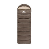 Naturehike U250S 全開式戶外保暖睡袋 (NH20MSD07) -3℃〜0℃ | 可攤開當棉被睡墊  - 啡色