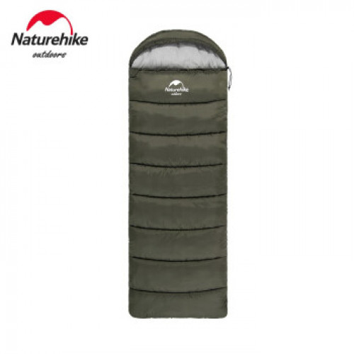 Naturehike U150 全開式戶外保暖睡袋 (NH20MSD07) 7℃〜11℃ | 可攤開當棉被睡墊 - 綠色