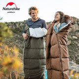 Naturehike U350 全開式戶外保暖睡袋 (NH20MSD07) -2℃〜1℃ | 可攤開當棉被睡墊 - 綠色