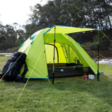 NatureHike P3戶外輕型3人鋁桿露營帳篷 (NH18Z033-P) | Professional P系列帳幕 | 雙層內外帳設計 - 淺綠色