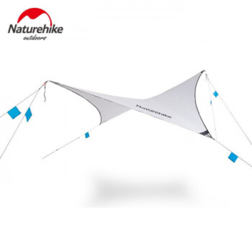 NatureHike 雲飛菱形塗銀遮陽天幕 (NH19TM003) | 超輕便攜露營防雨防曬天幕棚 (不含天幕桿) - 白色