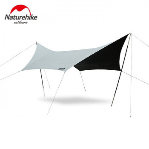 NatureHike 黑膠六角遮陽天幕 (NH20TM087) | 防曬防水戶外大型遮陽棚 不包含天幕桿
