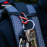 NatureHike S型鋁合金登山扣 (NH20GS004) | 鑰匙掛扣安全扣 - 中(2個裝)