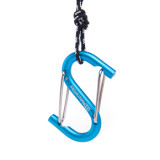 NatureHike S型鋁合金多功能登山扣 (NH15A003-H) | 掛鉤快掛鑰匙扣 背包安全扣 - 藍色