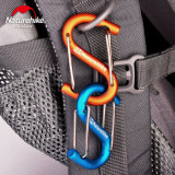 NatureHike S型鋁合金多功能登山扣 (NH15A003-H) | 掛鉤快掛鑰匙扣 背包安全扣 - 橙色