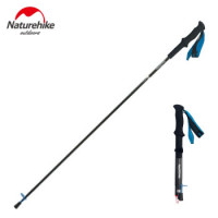 NatureHike ST08超輕碳纖維4節摺疊登山杖 (NH18D020-Z) | 伸縮可折疊四節行山杖 - 藍色110cm