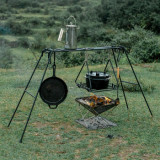 NatureHike 戶外鐵藝野炊置物架 (NH20SK012) | 燒烤野炊掛架吊鍋支架篝火架 - 小款