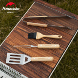 NatureHike 燒烤小配件燒烤炭夾油刷四件套 (NH20SK007) | 戶外野炊套裝（鏟子+叉子+夾子+油刷）