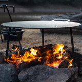 NatureHike 玄鐵平底鐵板燒烤盤 (NH20SK003) | 戶外野餐露營燒烤架 - 方形