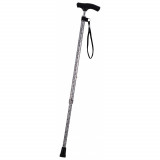 銀適可調節式拐杖(復古設計)|10段高度調節 - 粉色 - 復古水滴