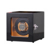 Y0100G 單錶位立式自動上鍊自轉錶盒 - 外黑內棕