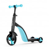 Nadle 三合一兒童滑板車 - 藍色 | 超大PU輪平衡車 腳踏車