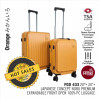 Samel FGD433 20寸+24寸 兩件套PC高級可擴展前開行李箱套裝 - 黃色
