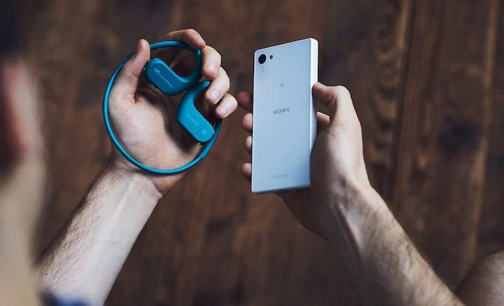 索尼Sony NW-WS623 Walkman 防水運動藍牙耳機播放器藍色NW-WS623/LM E