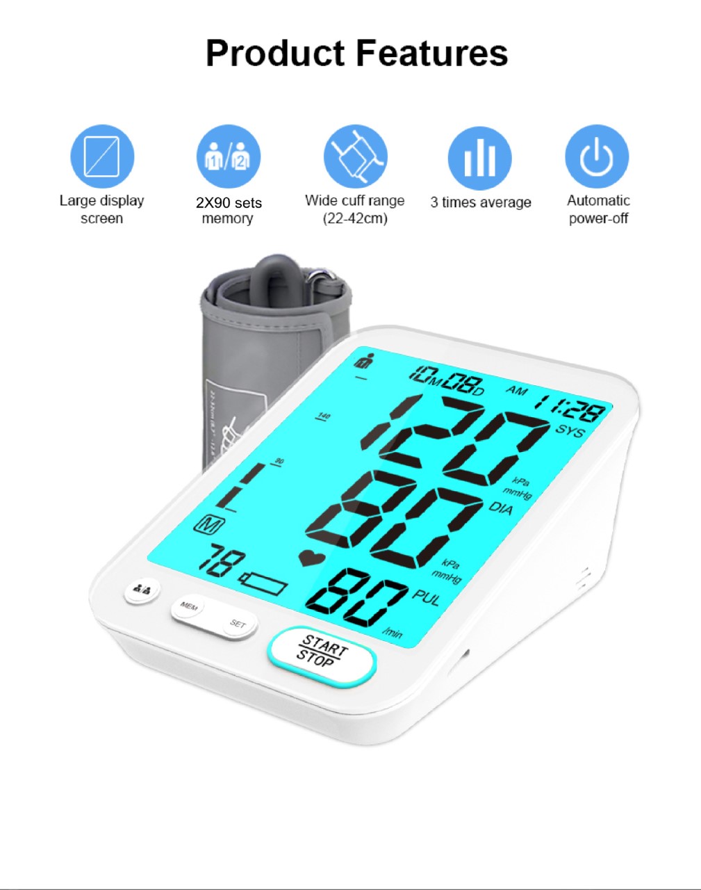 Korea KTG-U01 Upper Arm Blood Pressure Monitor | 180 memories | Arrhythmia detection | Hong Kong Licensed Product Introduction Map Outlet Express Lifestyle Department Store