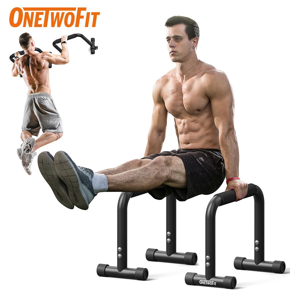 ONETWOFIT OT052601 俄挺引體向上二合一掌上壓支架- 黑色| 可置地可
