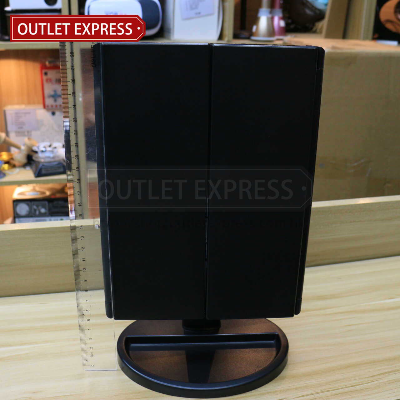 三面折疊觸摸感應LED化妝鏡-高度  Outlet Express HK生活百貨城實拍相片