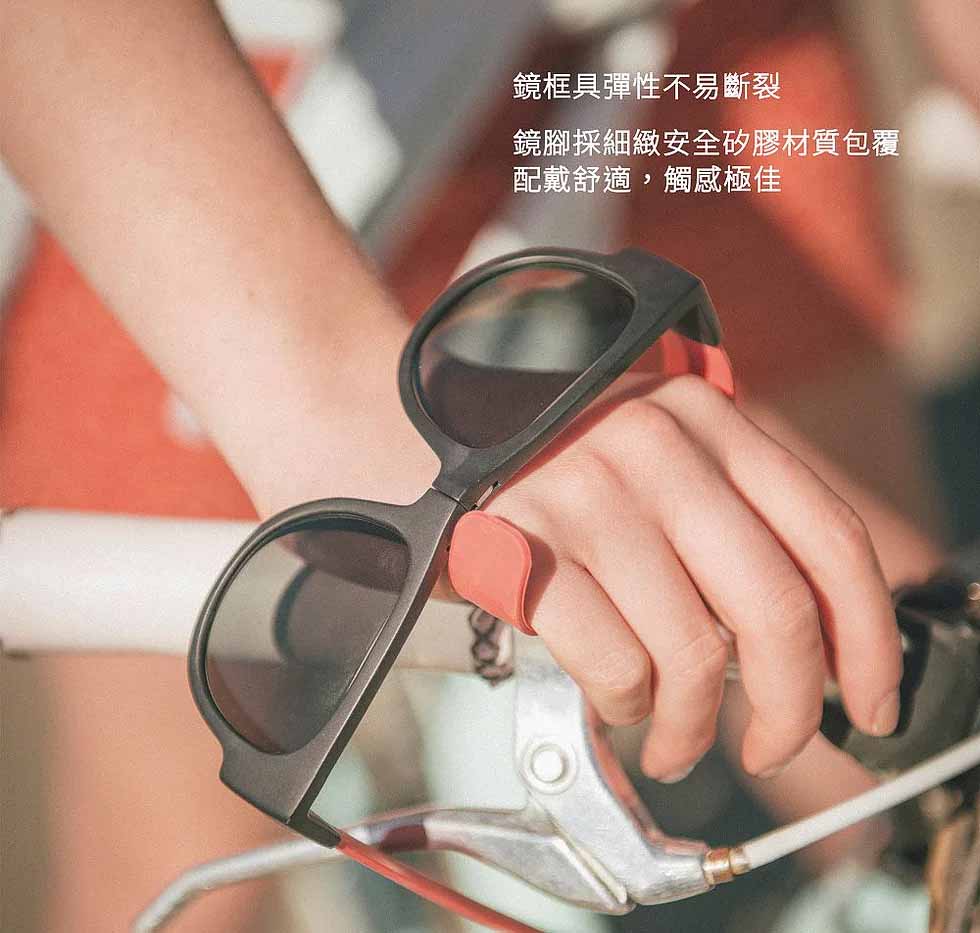 紐西蘭 SlapSee Pro變形偏光太陽眼鏡 - 時尚白產品介紹圖Outlet Express生活百貨城
