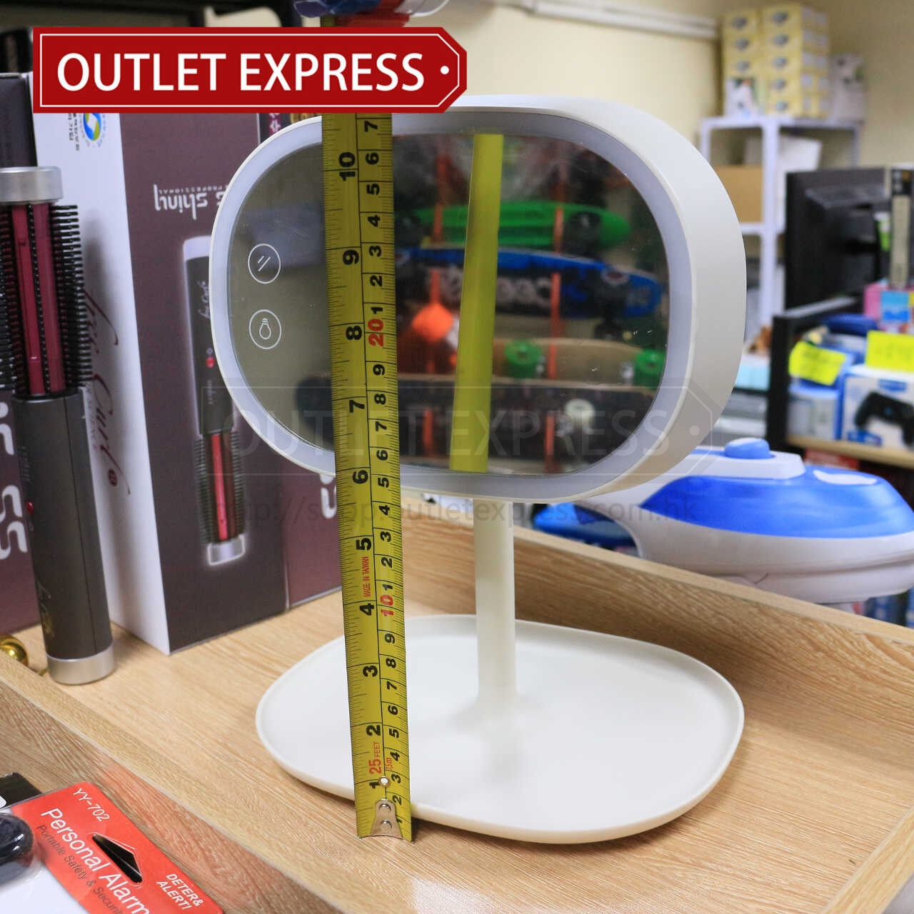 MUID LED檯燈化妝鏡 | 內置充電 正面圖 - Outlet Express HK生活百貨城實拍相片