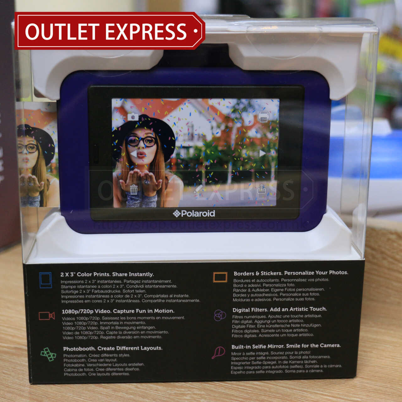 寶麗來 Polaroid Snap Touch 即影即有數碼相機 | 香港行貨 背面圖 - Outlet Express HK生活百貨城實拍相片