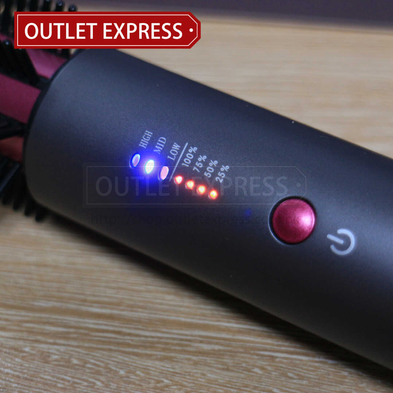 韓國SS Shiny Free curl USB充電無線捲髮器 正面圖 - Outlet Express HK生活百貨城實拍相片