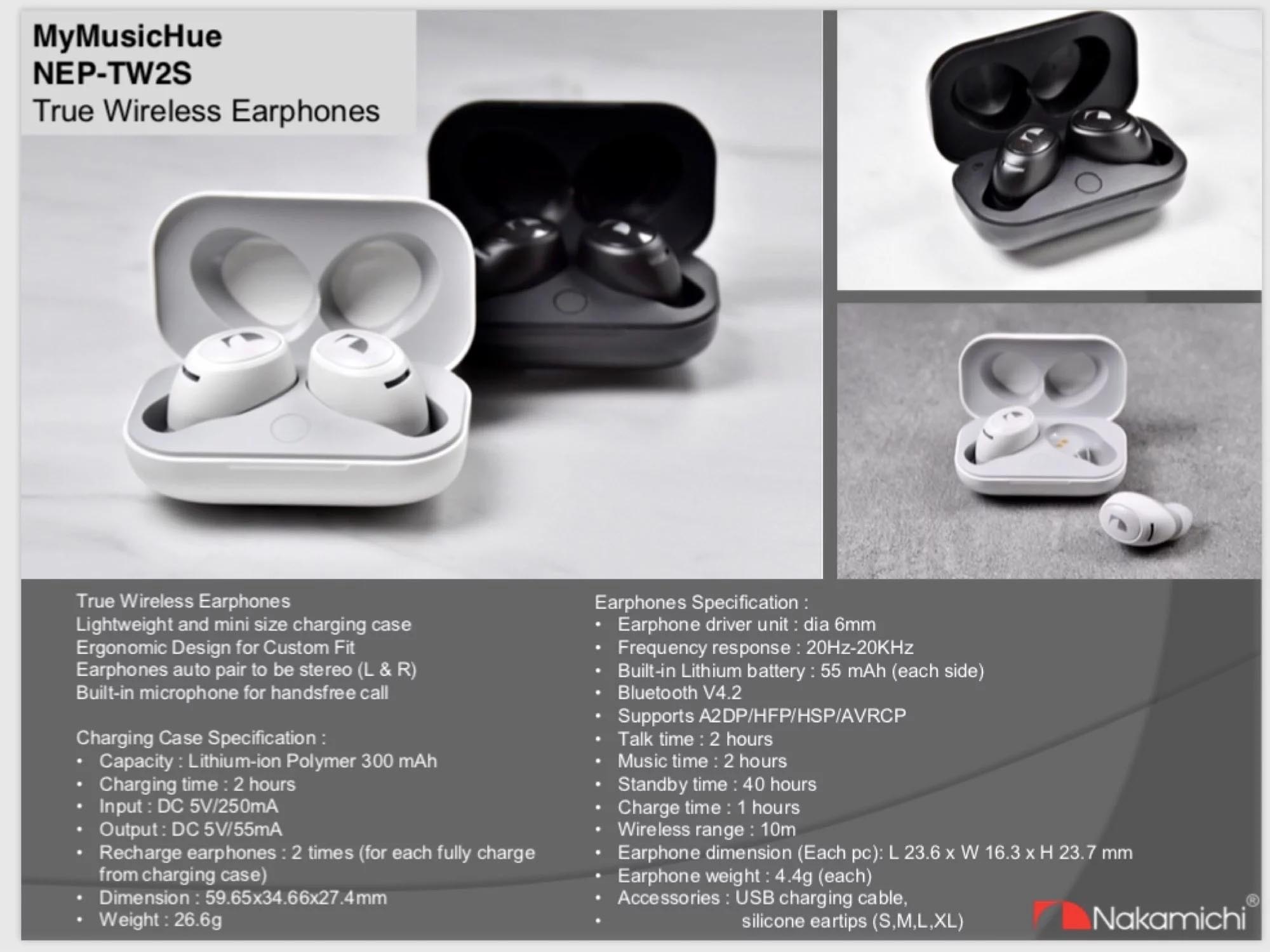 Nakamichi wireless earphones online tw2s review